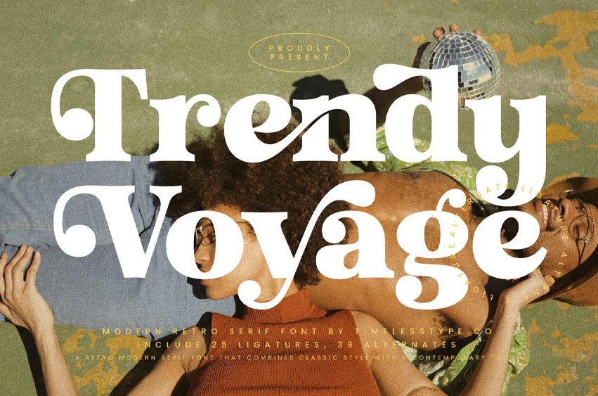 Trendy Voyage Font