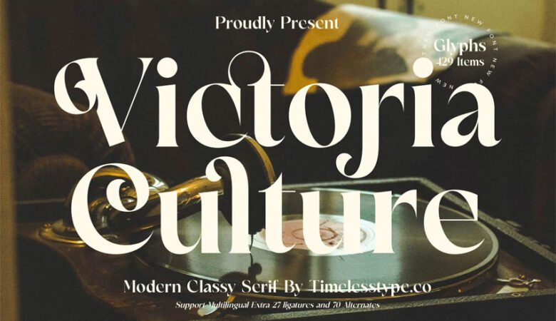 Victoria Culture Font