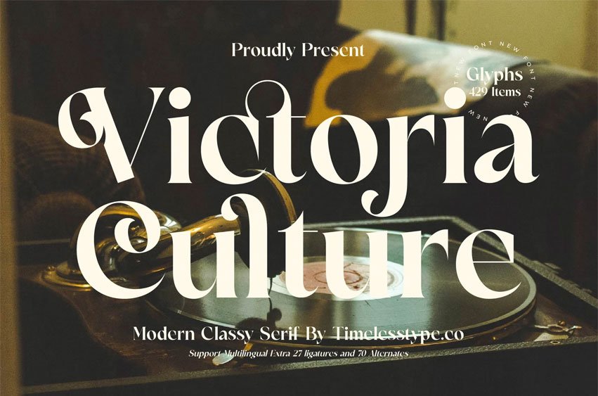 Victoria Culture Font