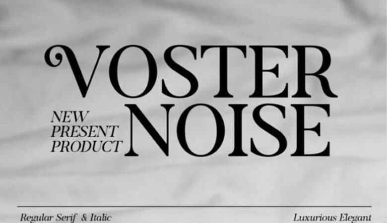 Voster Noise Font