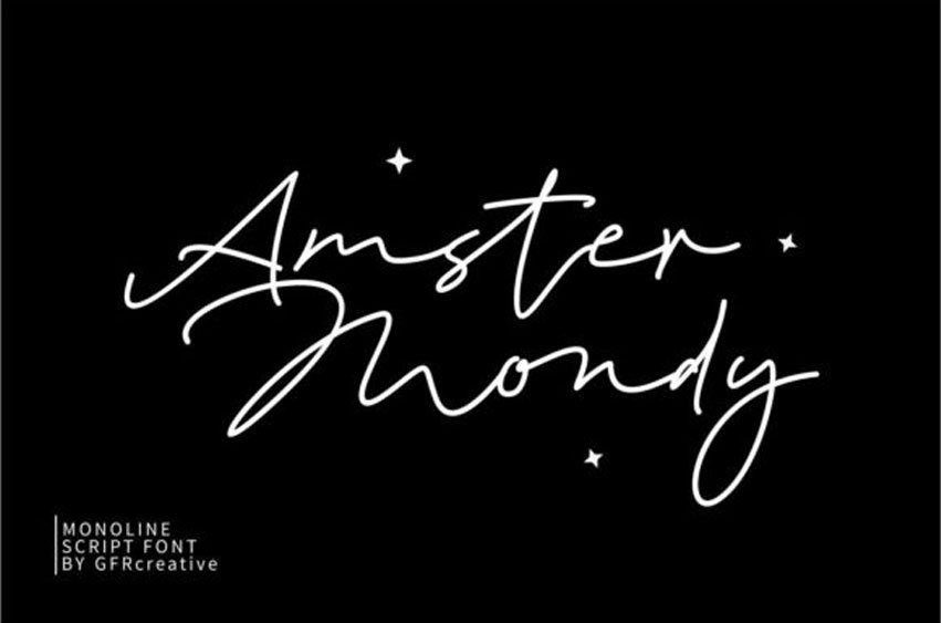 Amster Mondy Font
