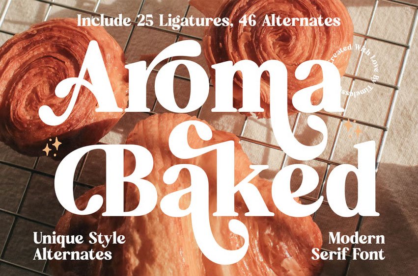 Aroma Baked Font
