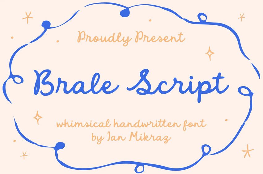 Brale Script Font
