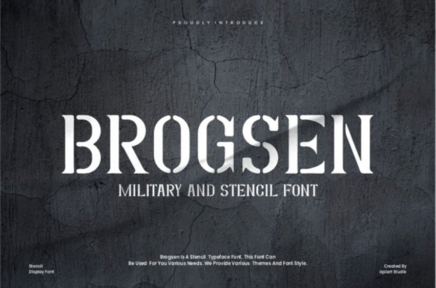 Brogsen Font