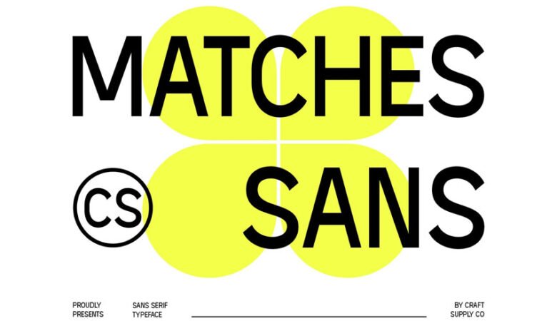 CS Matches Font