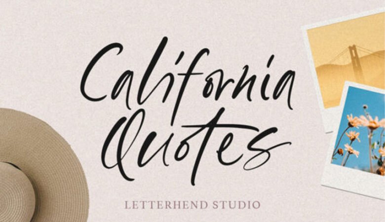California Quotes Font