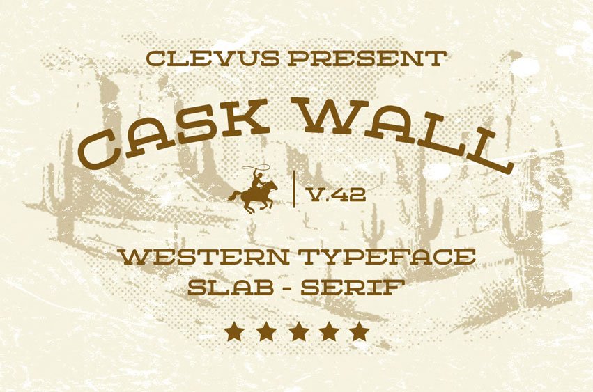 Cask Wall Font
