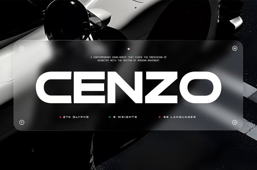 Cenzo Futuristic Font
