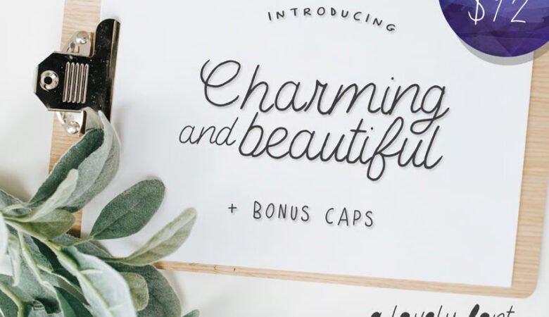 Charming and Beautiful Font