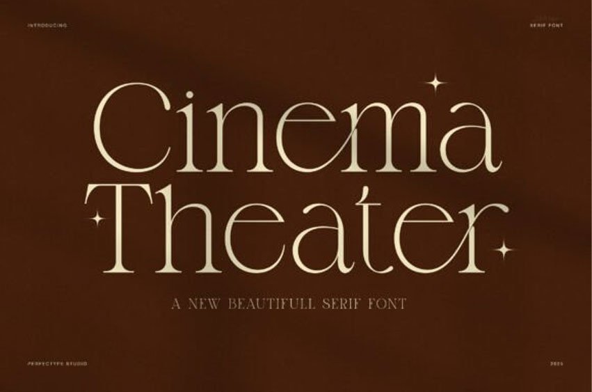 Cinema Theater Font