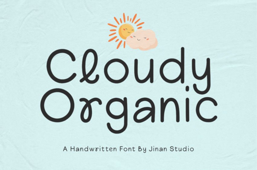 Cloudy Organic Font