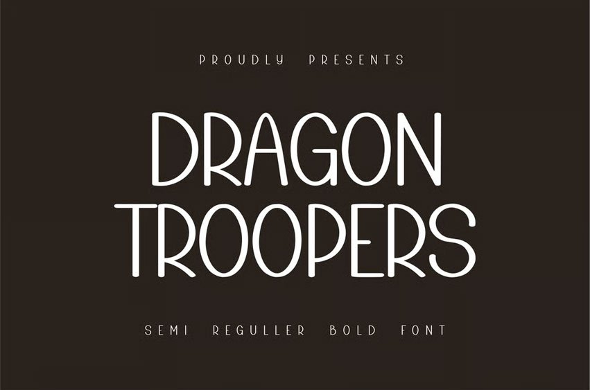 Dragon Troopers Font