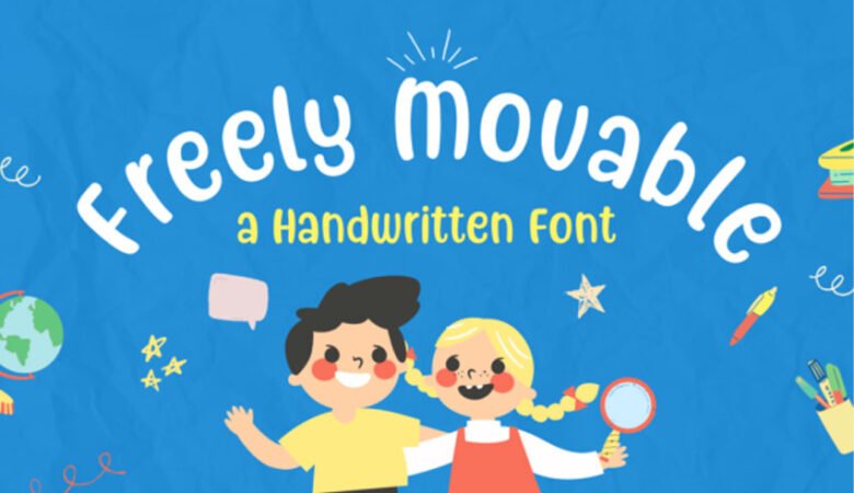 Freely Movable Font