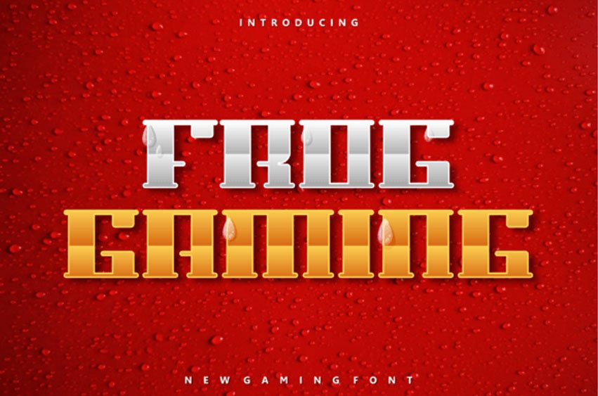 Frog Gaming Font