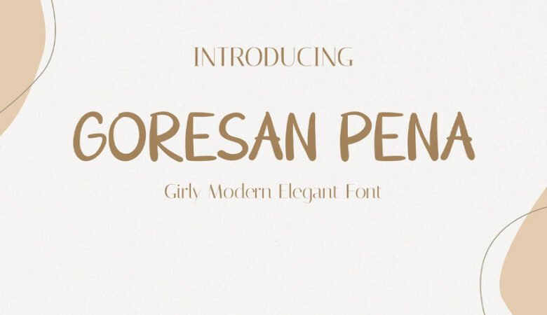 Goresan Pena Font