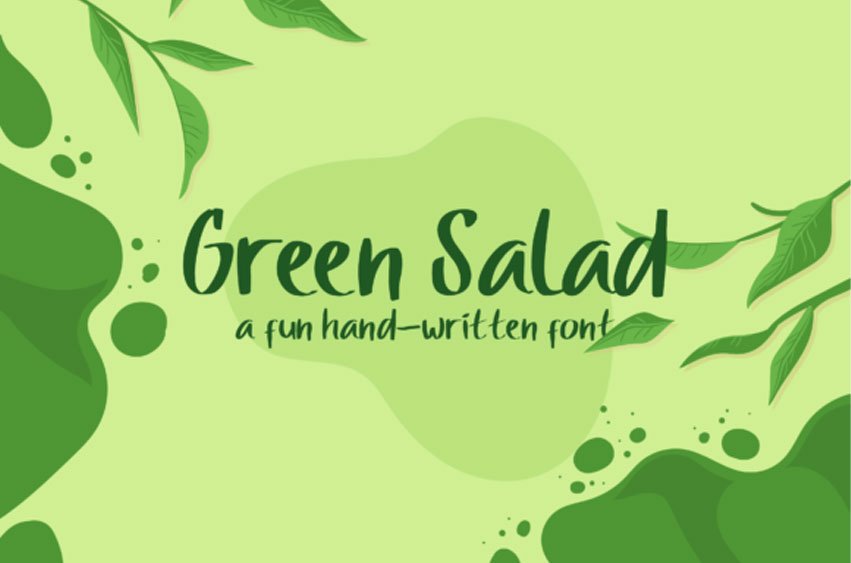 Green Salad Font