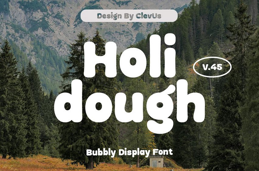 Holidough Rounded Font