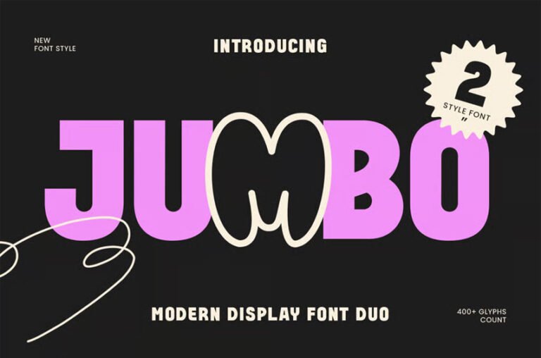 Jumbo Lettering Jumbo Font - FreeDaFonts