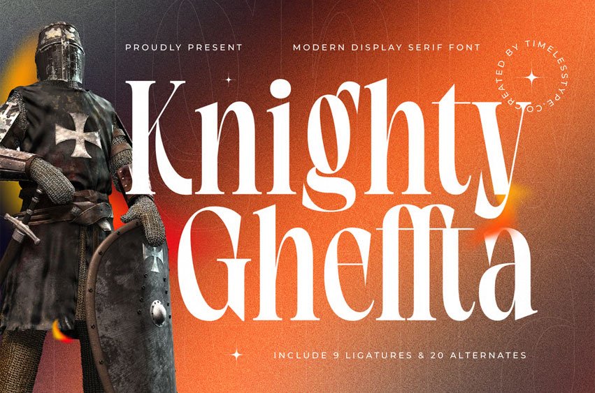 Knighty Gheffta Font