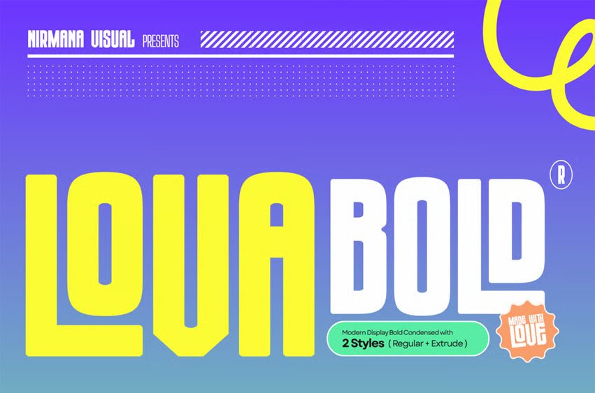 Lova Bold Font