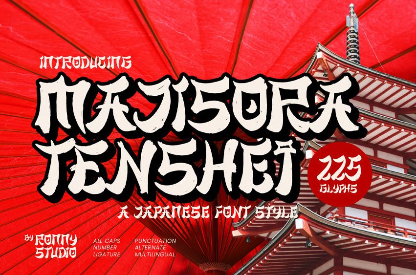 Majisora Tenshei Font