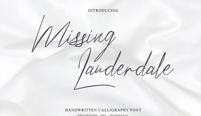 Missing Lauderdale Font
