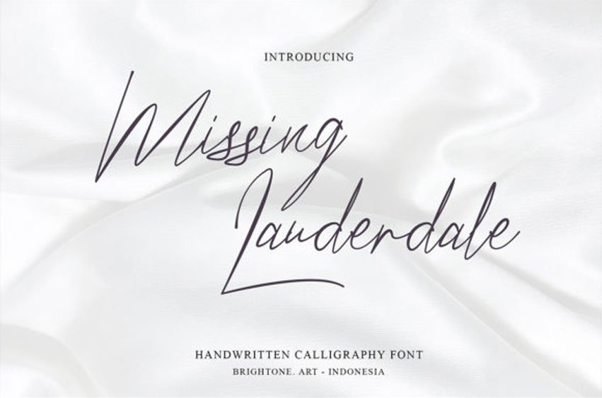Missing Lauderdale Font