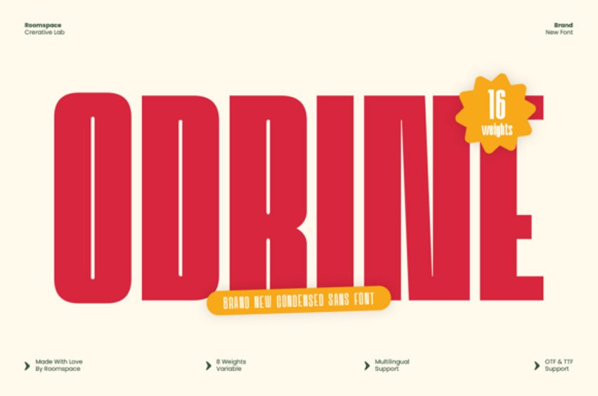 Odrine Font