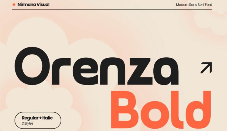 Orenza Bold Font