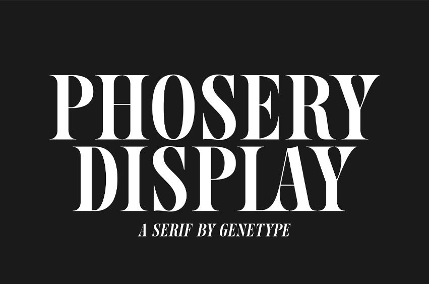 Phosery Display Font
