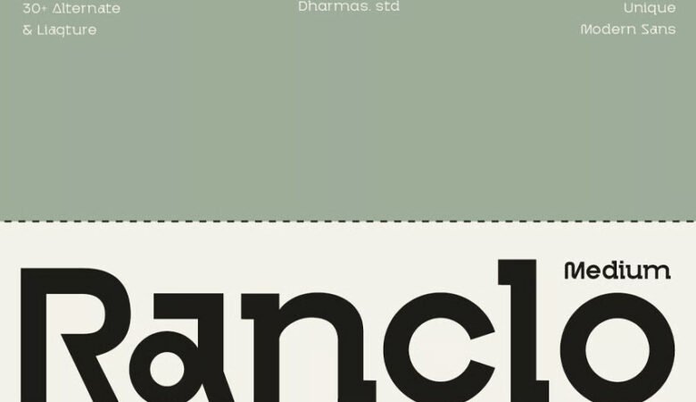 Ranclo Medium Font