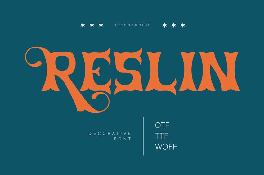 Reslin Font