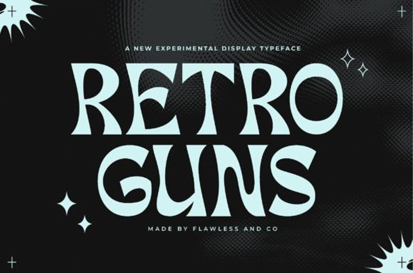 Retro Guns Font