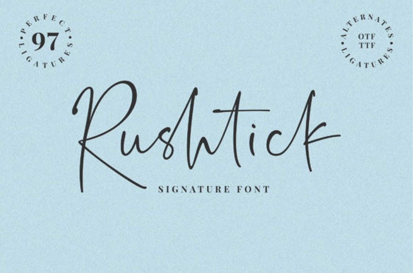 Rushtick Font