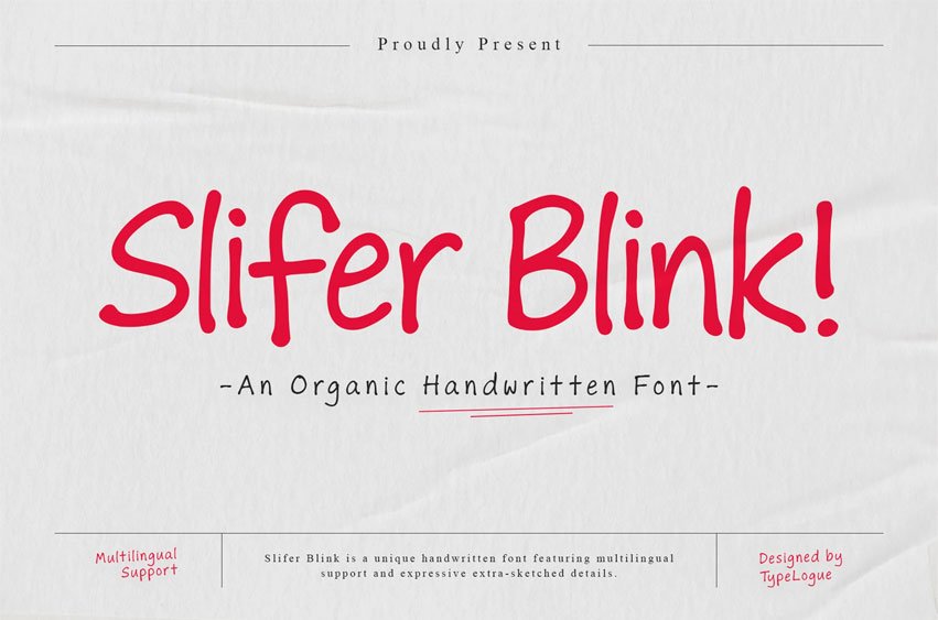 Slifer Blink Font