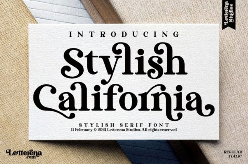 Stylish California Font