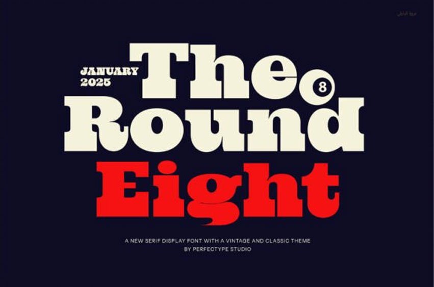 The Round Eight Font