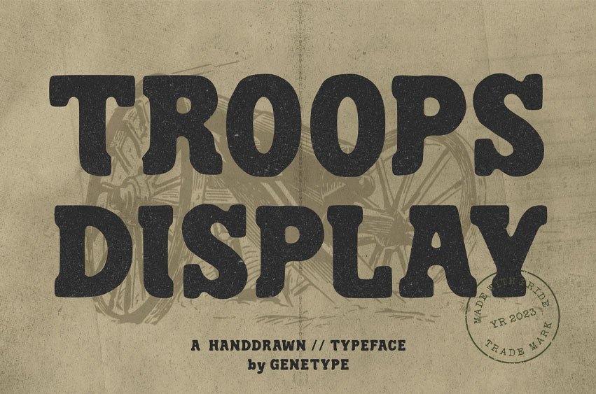 Troops Display Font