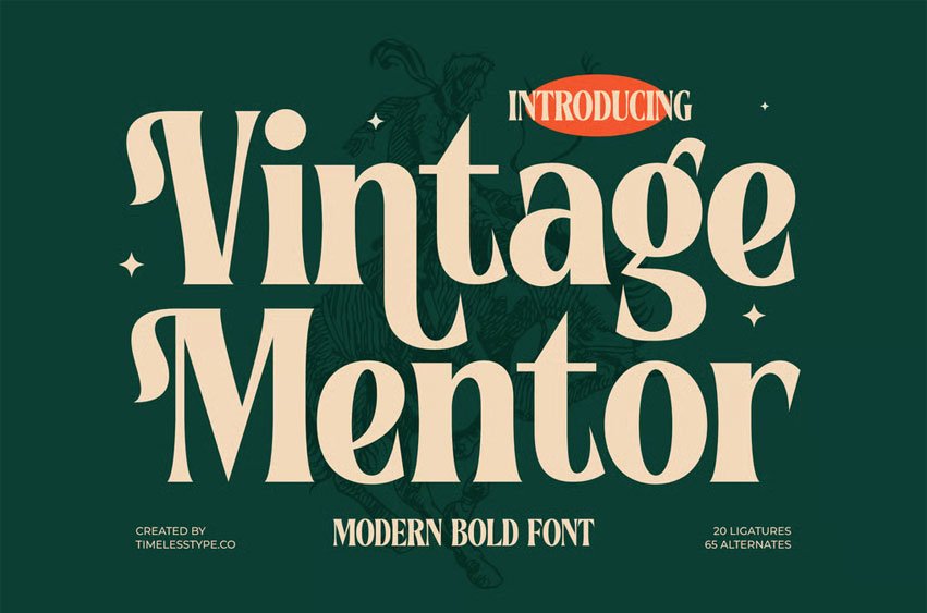 Vintage Mentor Font