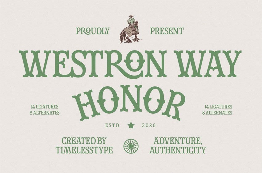 Westron Way Honor Font