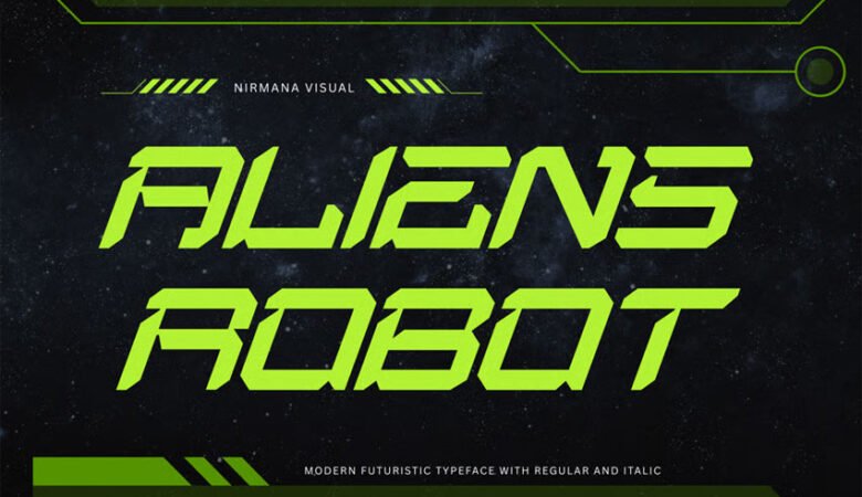 Aliens Robot Font