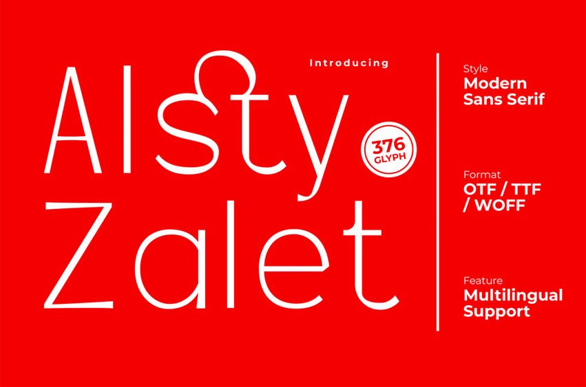 Alsty Zalet Font