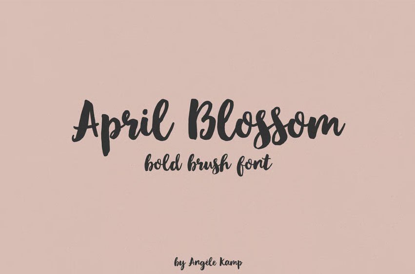 April blossom Font