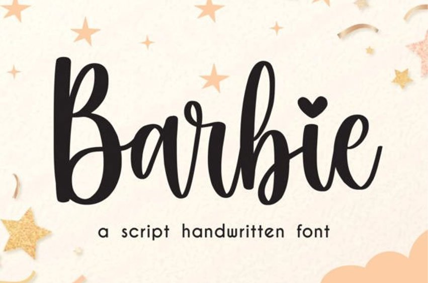 Barbie Script Font
