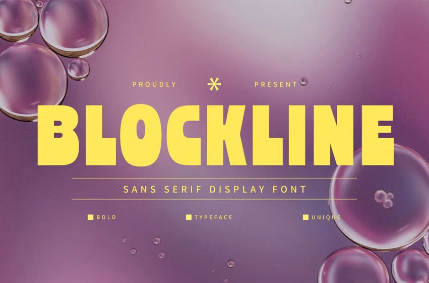 Blockline Font