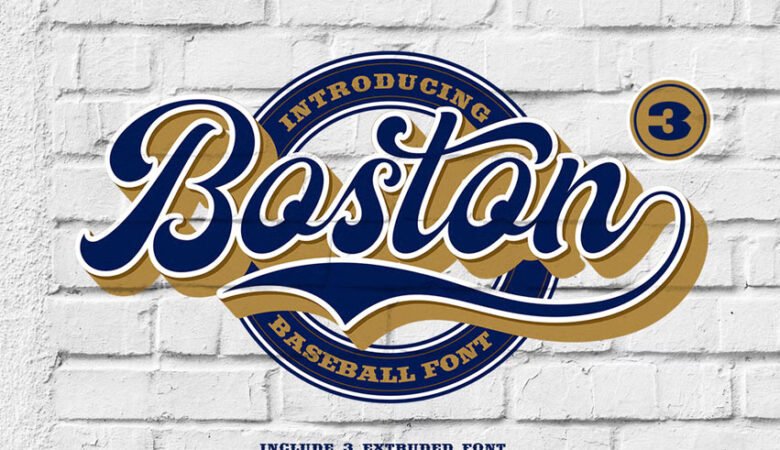 Boston Baseball Font