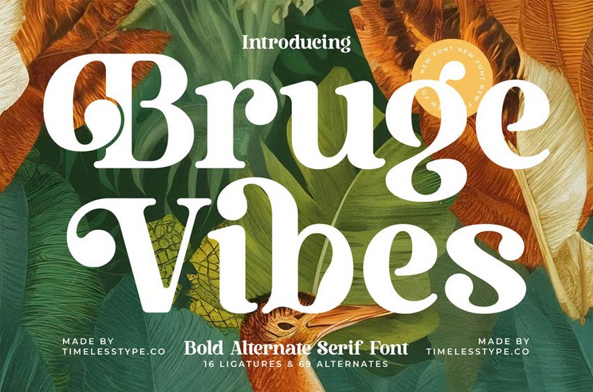 Bruge Vibes Font