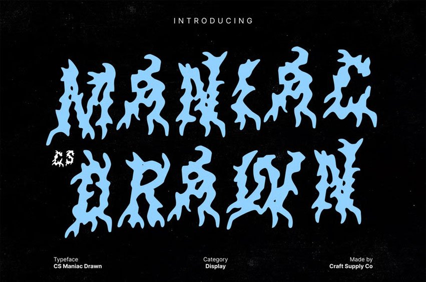 CS Maniac Drawn Font