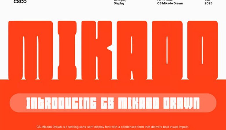 CS Mikado Drawn Font
