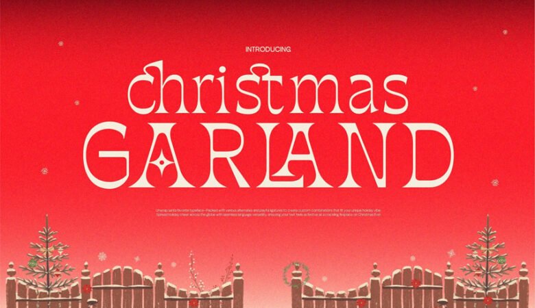 Christmas Garland Font